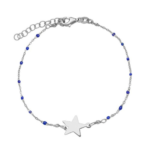P. CADENA BOLAS ESMALTE AZUL + ESTRELLA - PU5185R/03