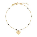 PUL. CADENA BOLAS ESMALTE + CORAZON  - PU5222CH/10