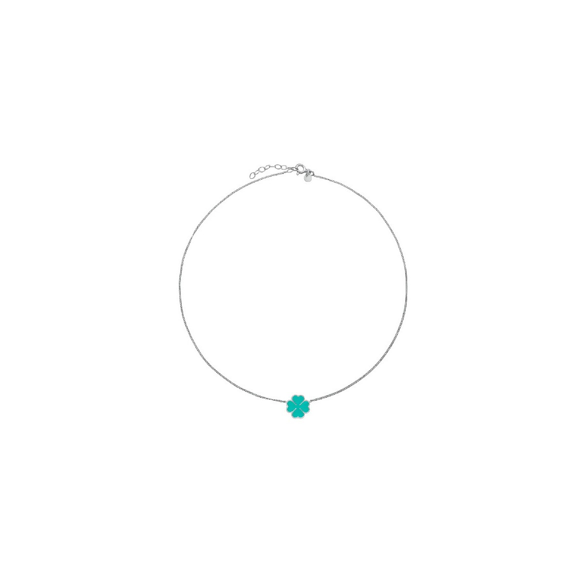 GARGANTILLA TREBOL ESMALTE VERDE - GA1610R/16
