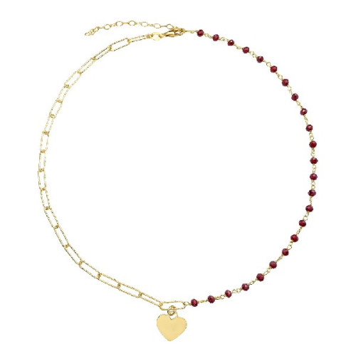 G.MITAD BOLAS FACETADAS+CORAZON CAD. REC - GA1611CH/07
