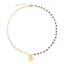 G.MITAD BOLAS FACETADAS+CORAZON CAD. REC - GA1611CH/07