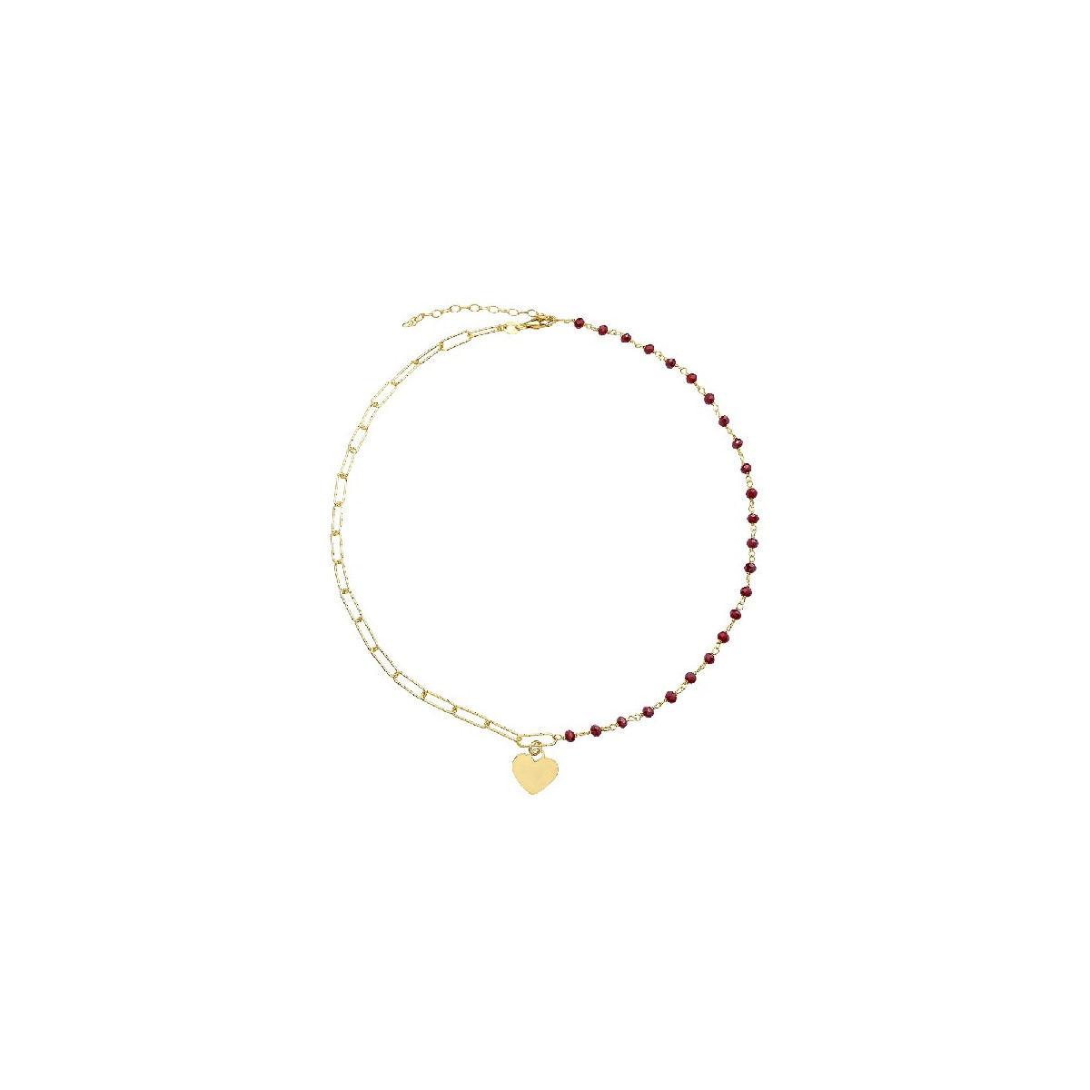 G.MITAD BOLAS FACETADAS+CORAZON CAD. REC - GA1611CH/07