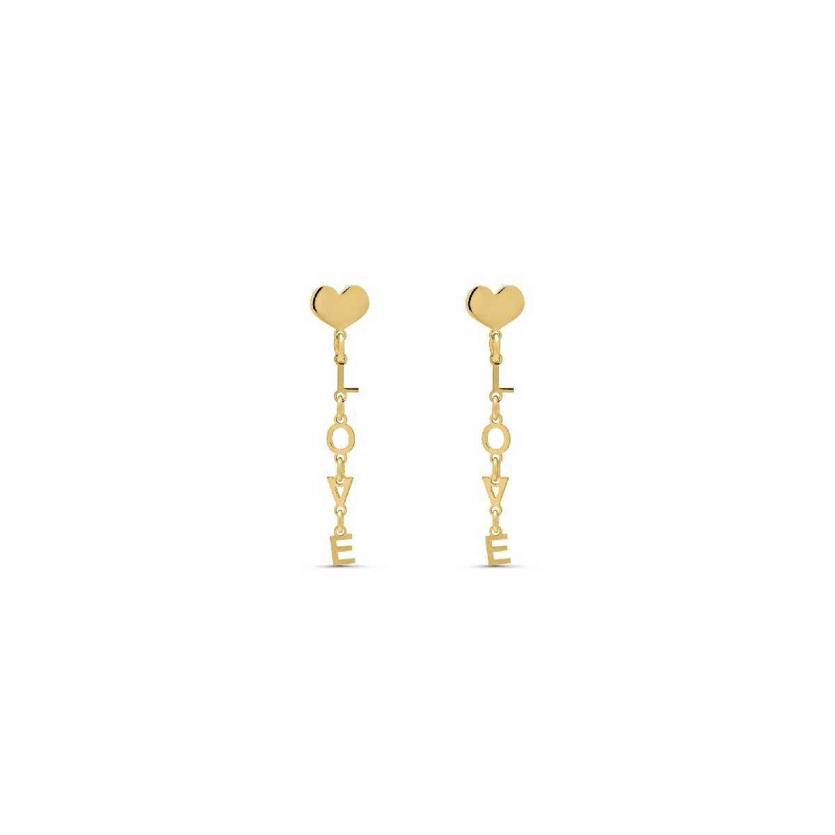 P. CORAZON LISO LETRAS LOVE COLGANDO - PE6001CH