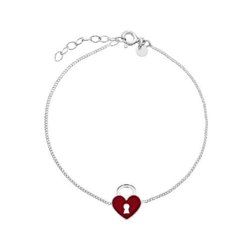 P. CORAZON CERRADURA ESMALTE GRANATE - PU5232R/07