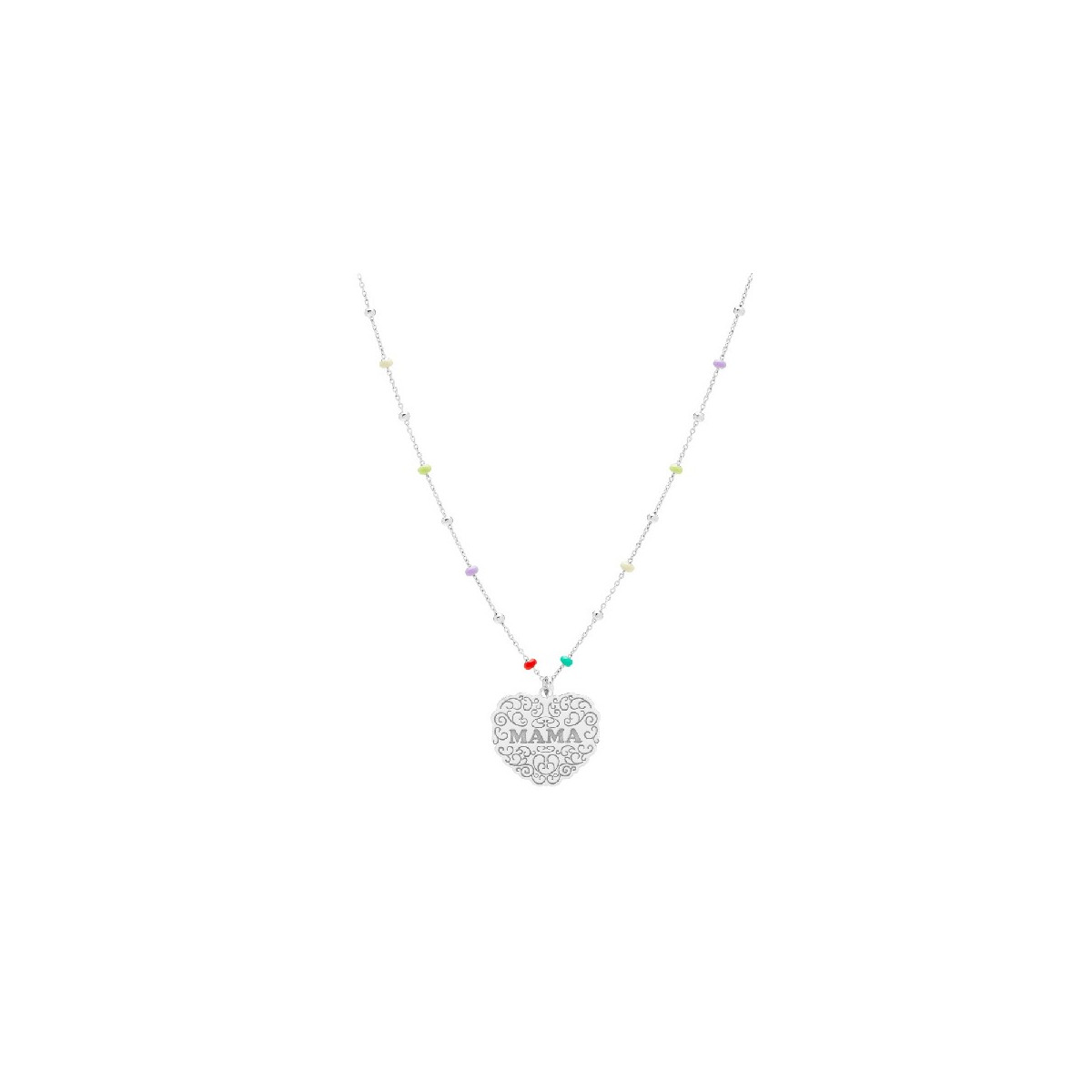 G.CAD.BOLAS ESMALTE CORAZON MAMA - GA1674R/24