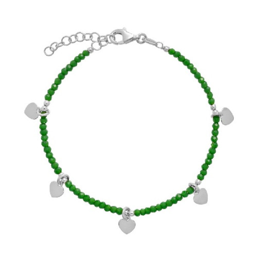 P. PIEDRAS VERDES 5 CORAZONES COLGANDO - PU5244R/16