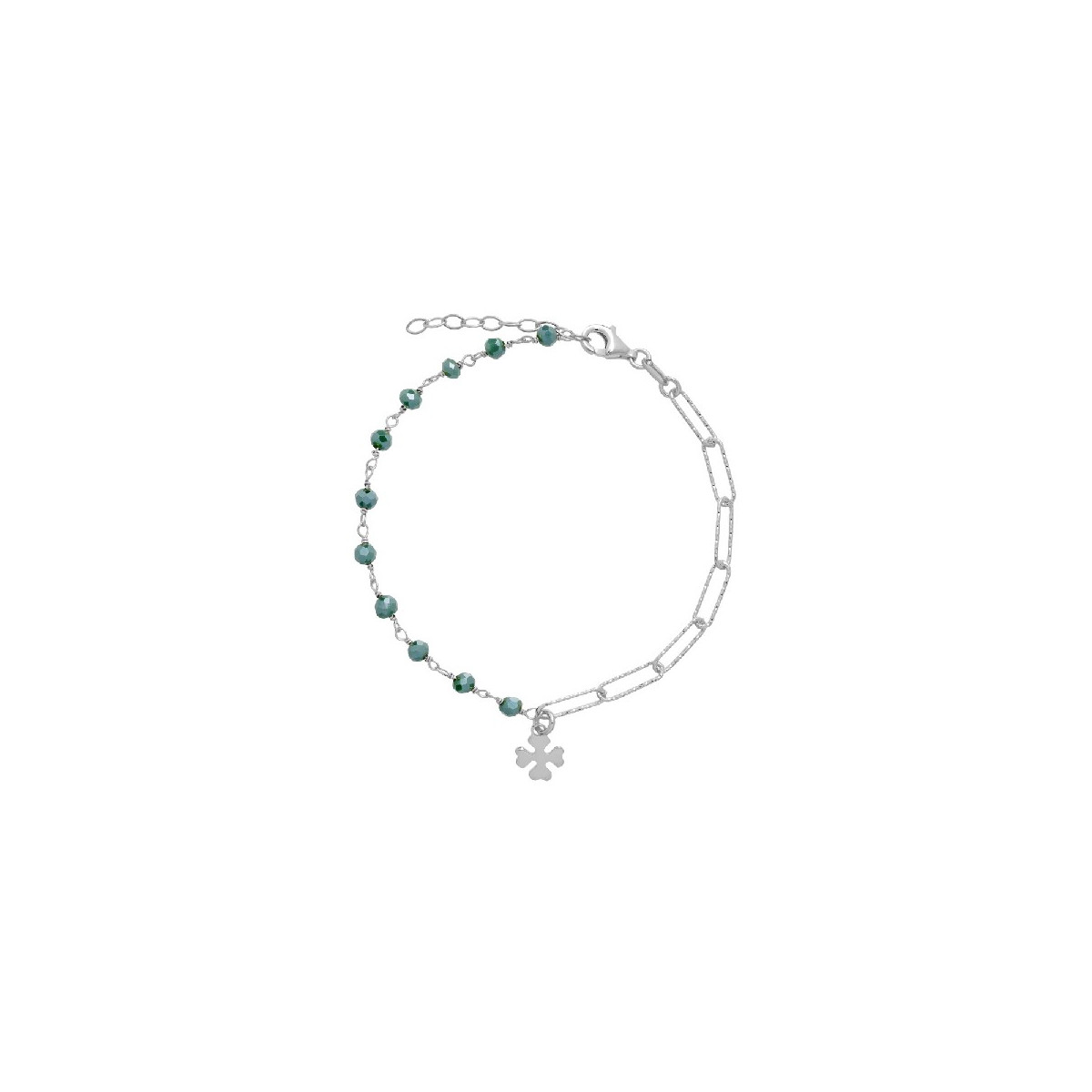 P.MITAD BOLAS FACETADAS+TREBOL CAD. RECT - PU5235R/16