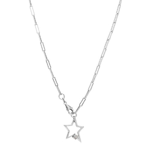 G. CADENA RECTANGULAR + ESTRELLA TUBO CZ - GA1667R