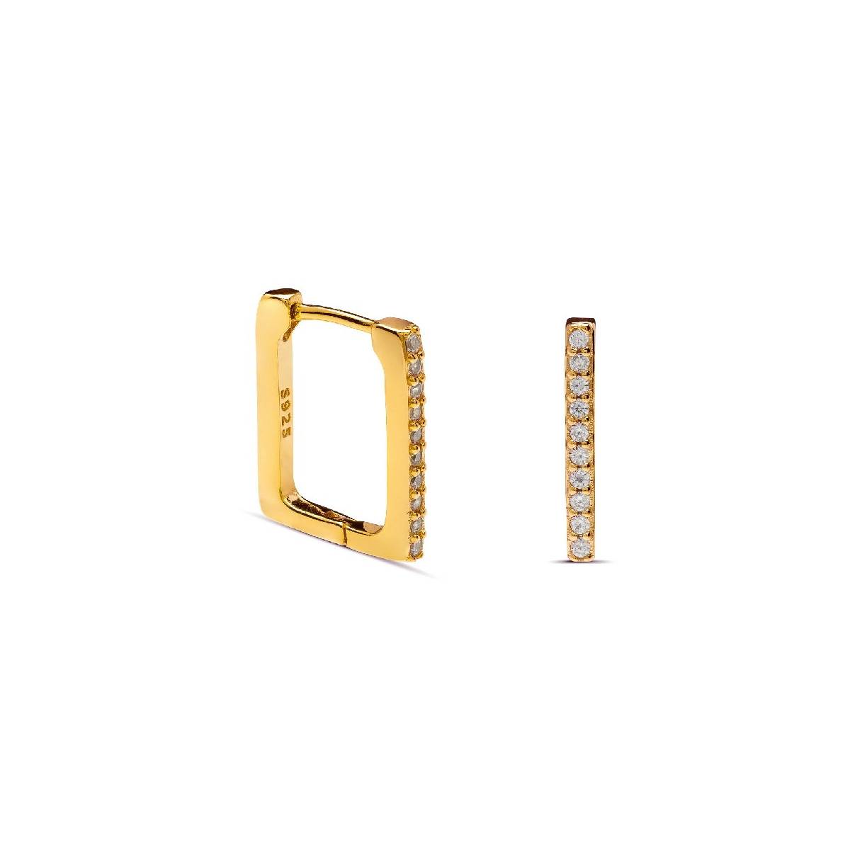 PENDIENTE RECTANGULAR CON CZ - PE6011CH/04