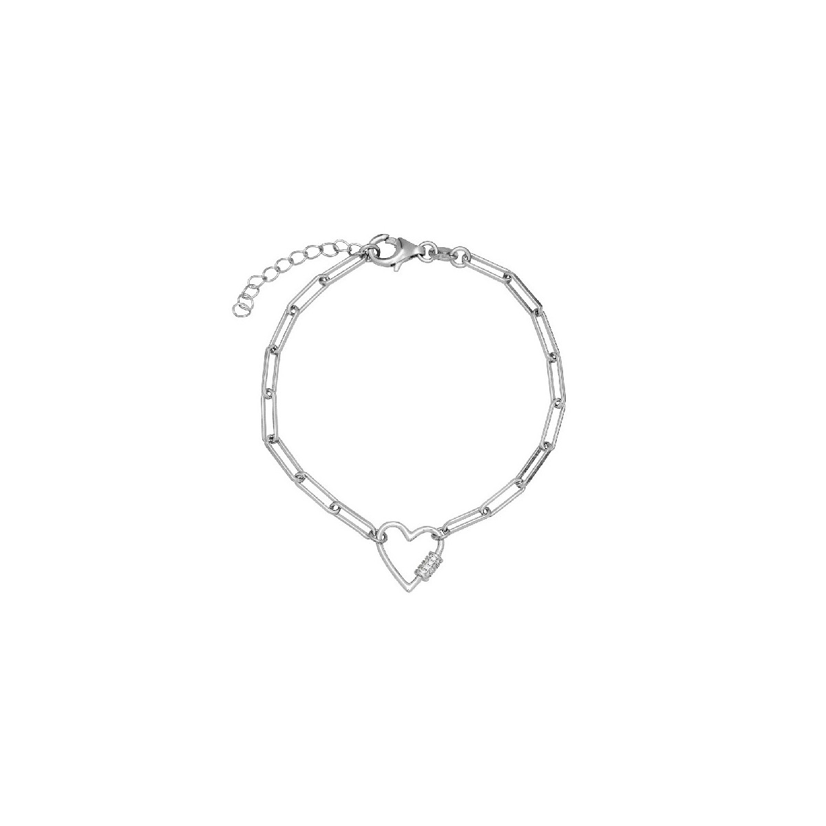 P. CADENA RECTANGULAR CENTRO CORAZON CZ - PU5288R