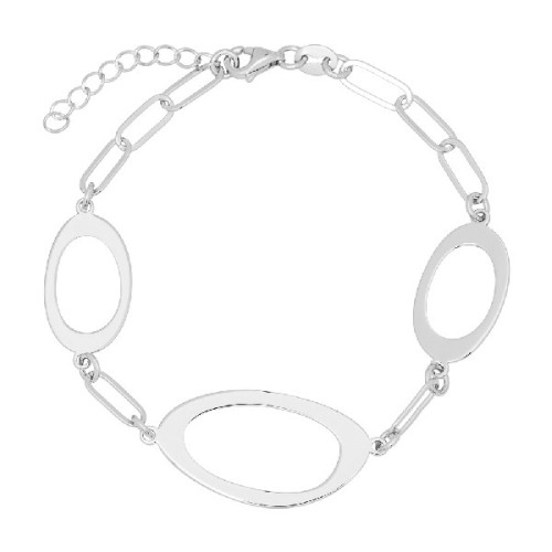 PULSERA PIEZAS OVALES CON CADENA RECTANG - PU5290R