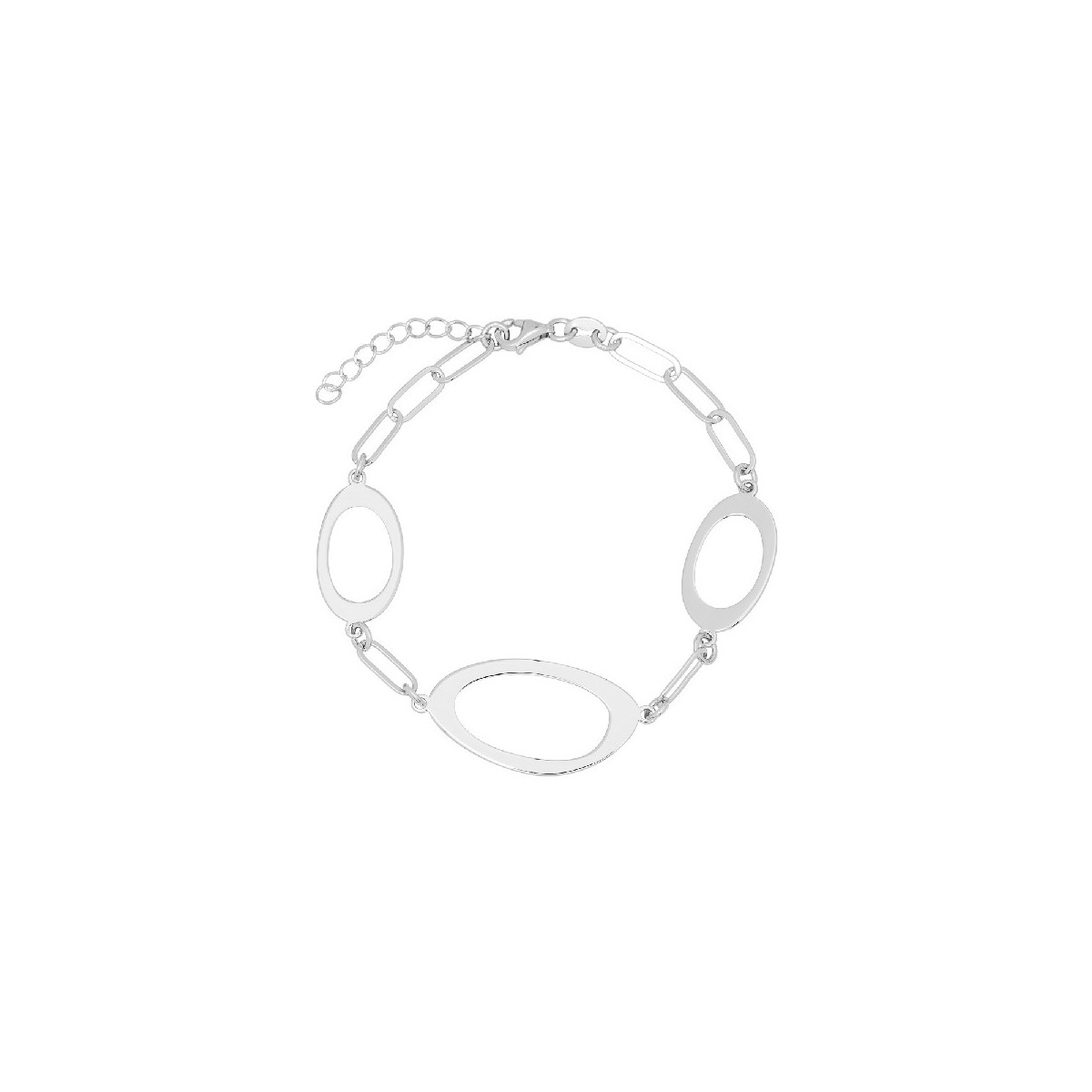 PULSERA PIEZAS OVALES CON CADENA RECTANG - PU5290R