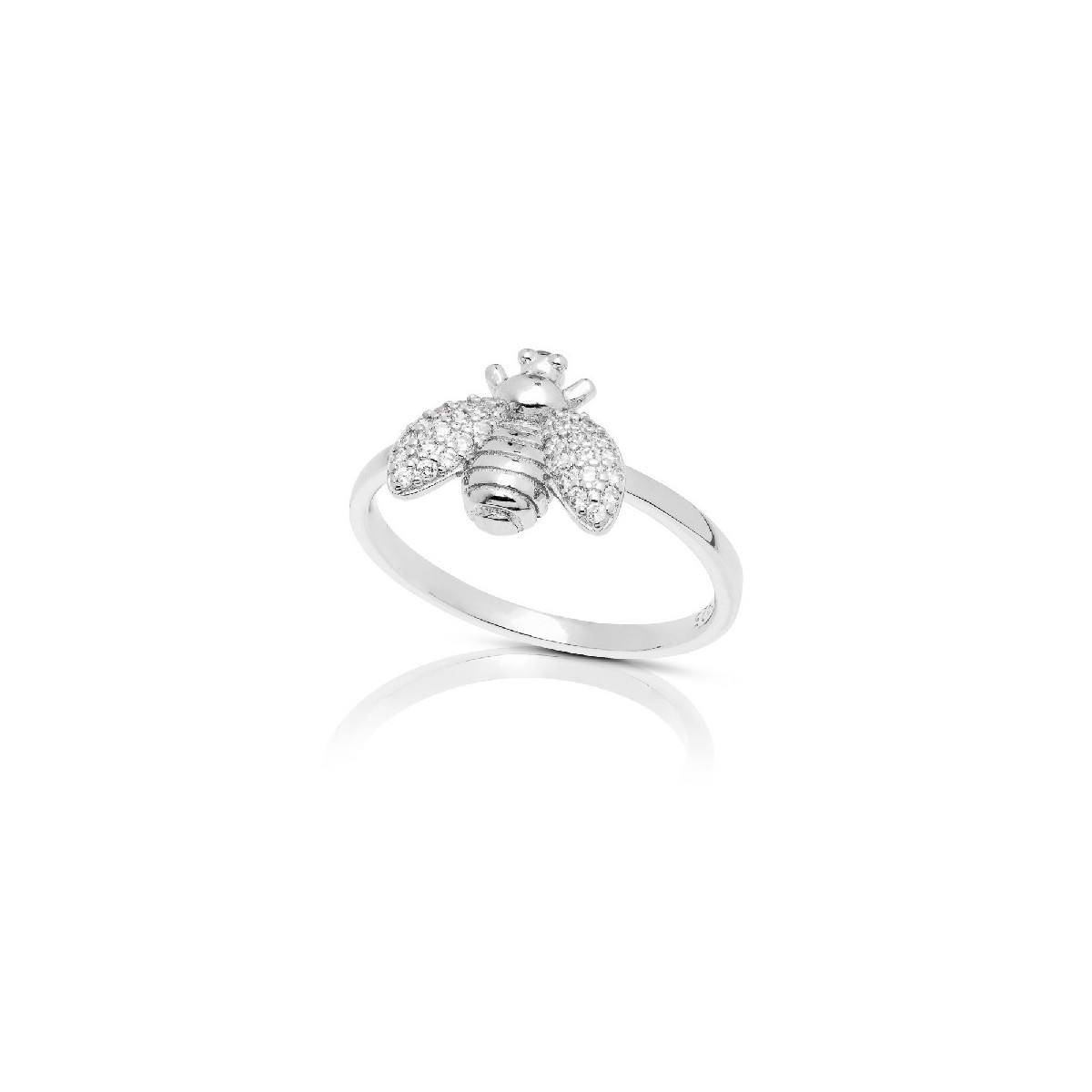 SORTIJA ABEJA CON ALAS DE CZ - SO1484R