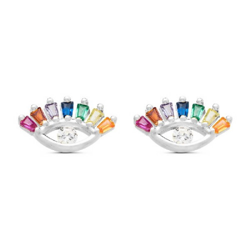 PENDIENTE OJO CON CIRCONITAS - PE5970R/24