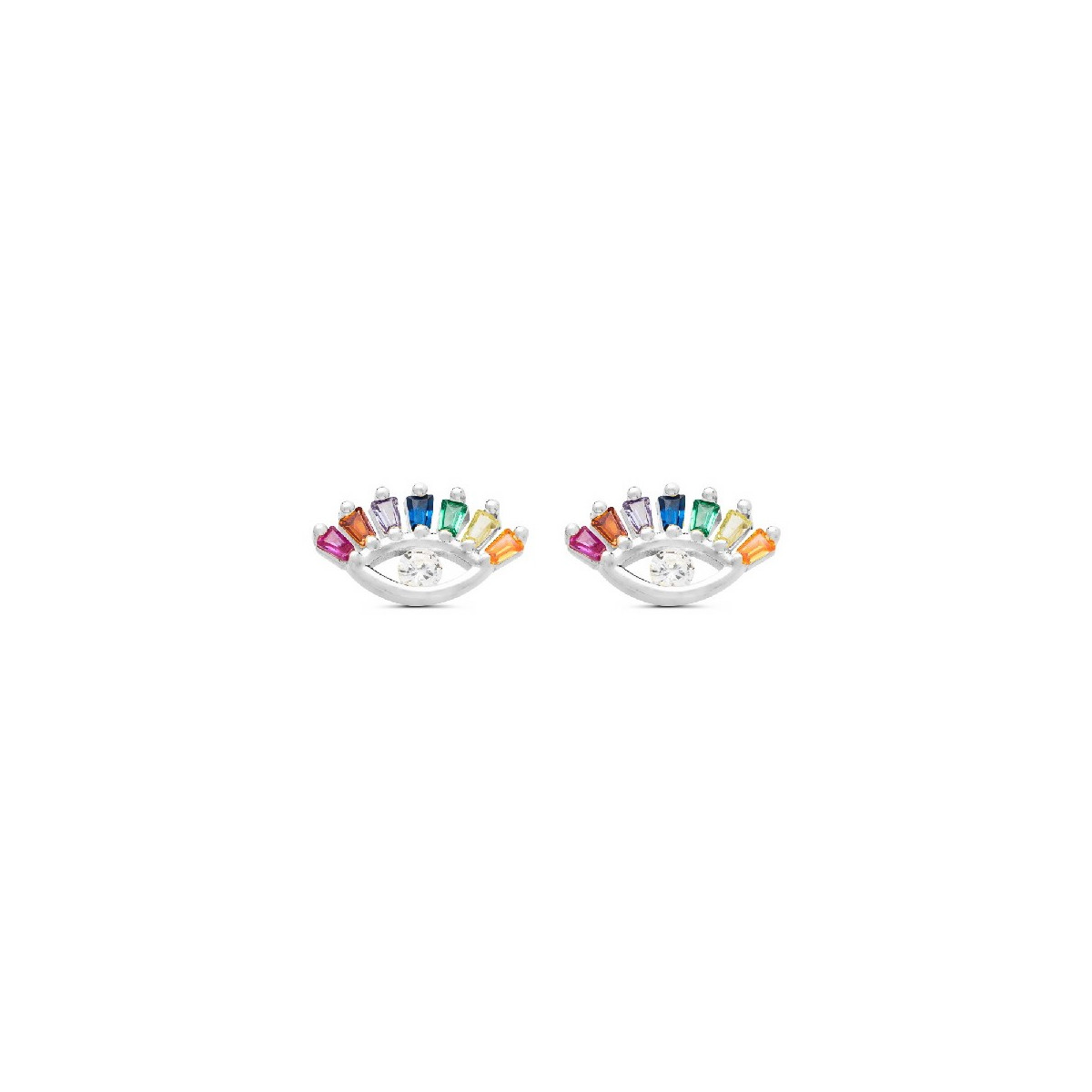 PENDIENTE OJO CON CIRCONITAS - PE5970R/24