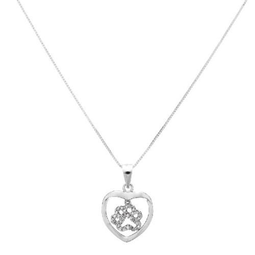 COLGANTE CORAZON HUELLA + CADENA - CO2497