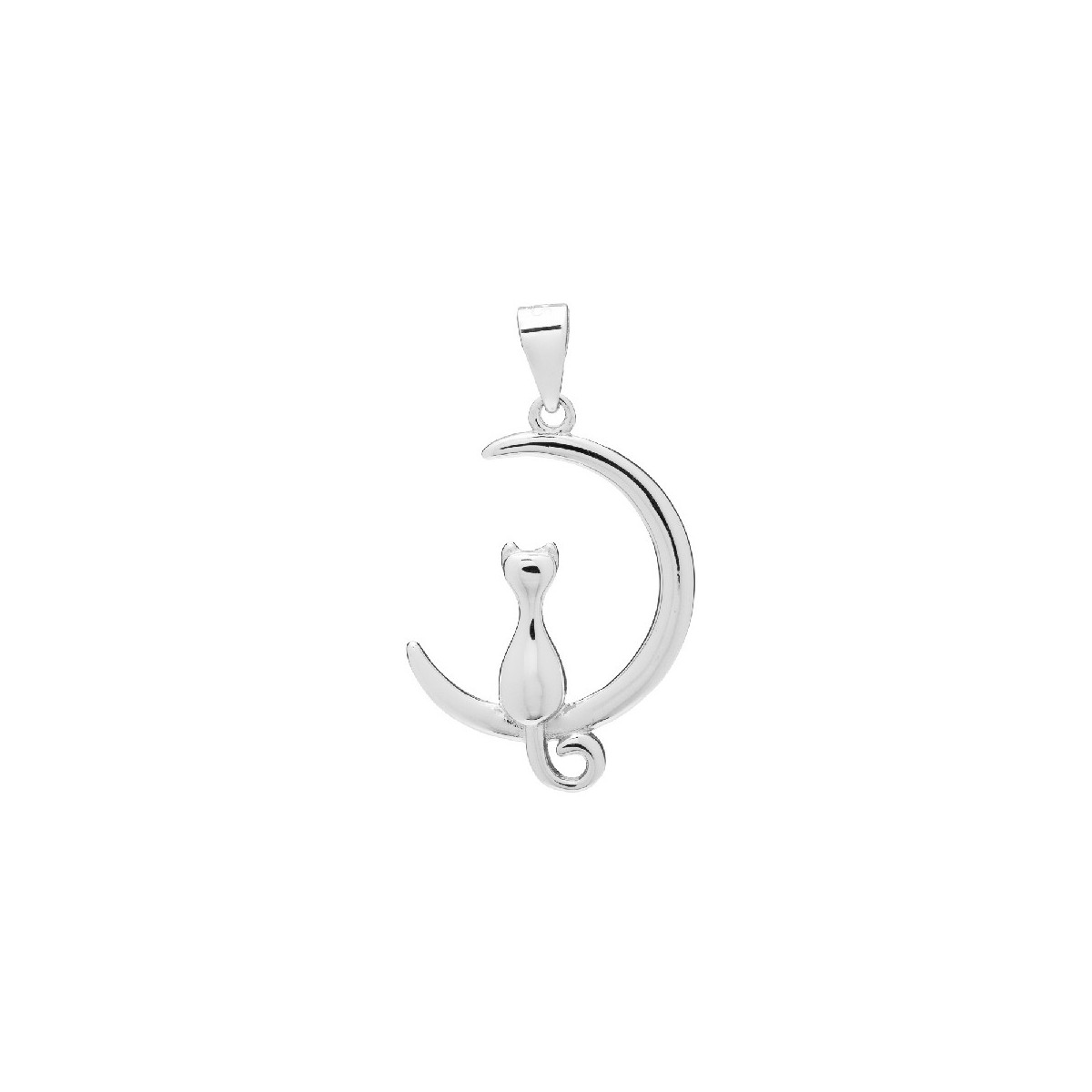 COLGANTE LUNA CON GATO LISO - CO2549