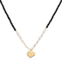 G. PIEDRAS FACETADA+PERLA CENTRO CORAZON - GA1686CH/10