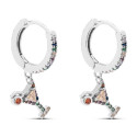 PENDIENTE ARO CZ MULTICOLOR COPA - PE5846/24R