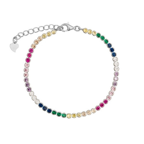 PULSERA CIRCONITAS 2,5MM EN LINEA MULTI - PU5179R/24