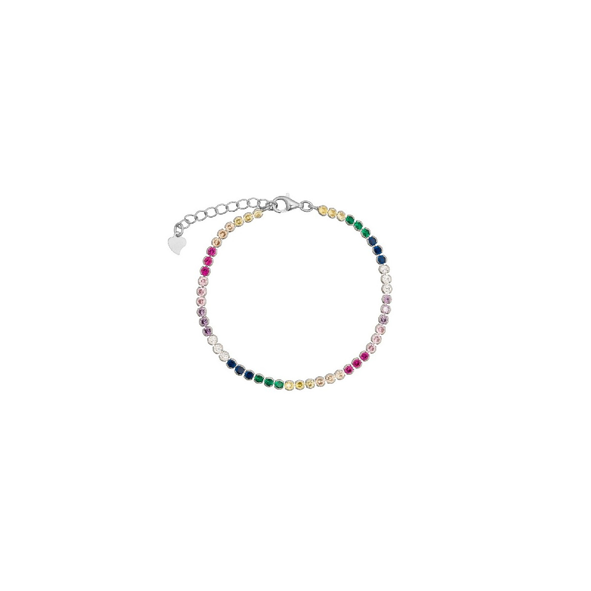 PULSERA CIRCONITAS 2,5MM EN LINEA MULTI - PU5179R/24
