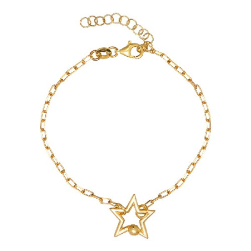 PULSERA ESTRELLA CENTRO CALADA BOLA - PU5328CH