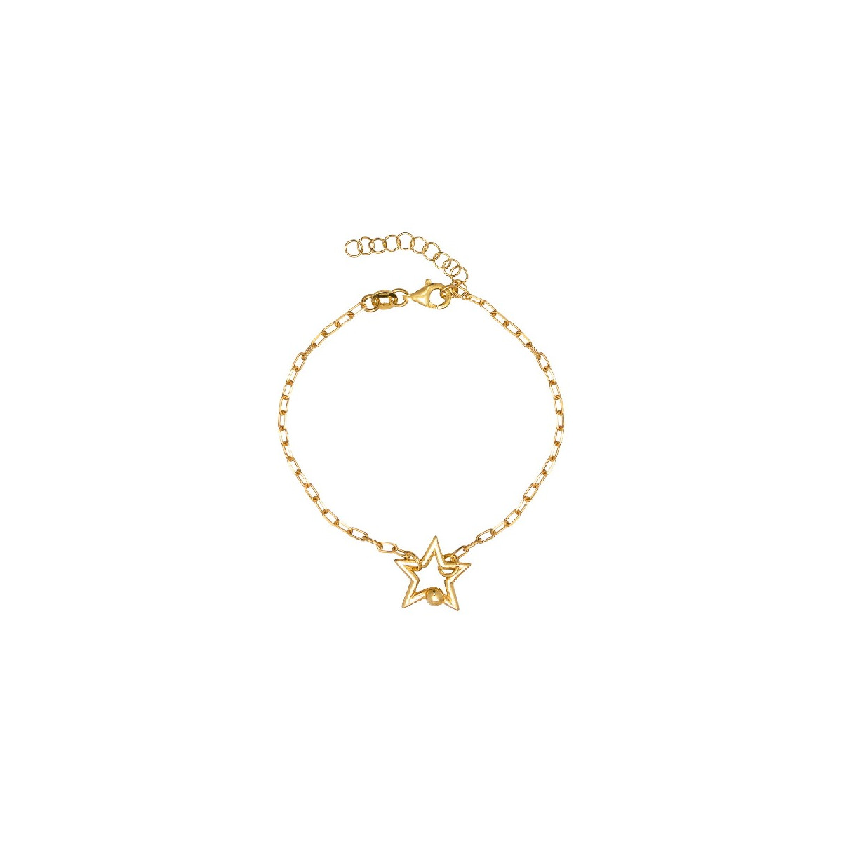 PULSERA ESTRELLA CENTRO CALADA BOLA - PU5328CH