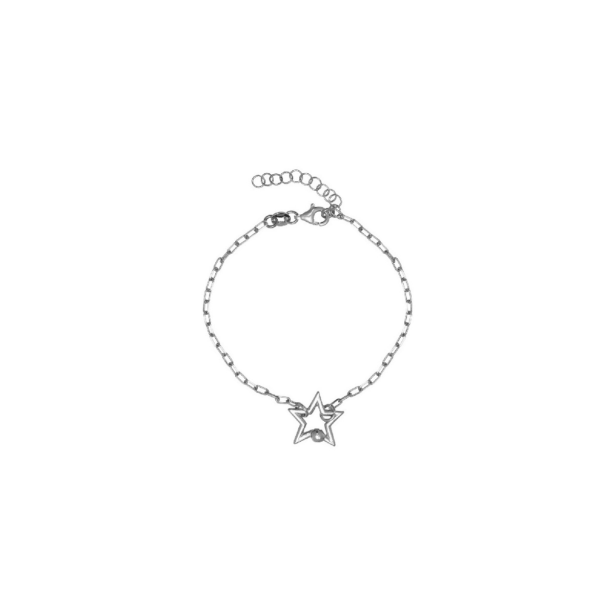 PULSERA ESTRELLA CENTRO CALADA BOLA - PU5328R PULSERA ESTRELLA CENTRO CALADA BOLA - PU5328R