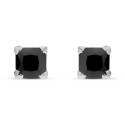 PENDIENTE CIRCONITA NEGRA 4 X 4 GARRAS - PE2192/10