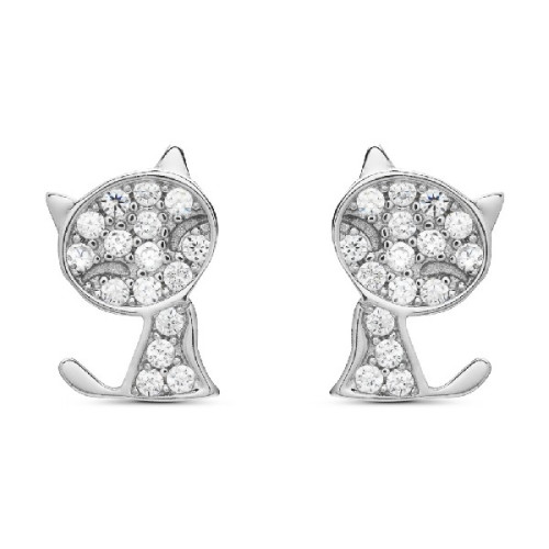 PENDIENTE GATO CIRCONITAS - PE5555R