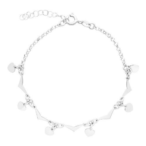 PULSERA CORAZONES COLGANDO + UVE - PU5122R