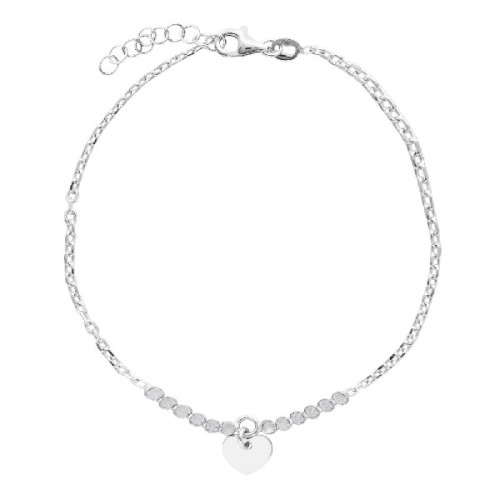 PULSERA CZ CENTRO CORAZON COLGANDO - PU5325R/04