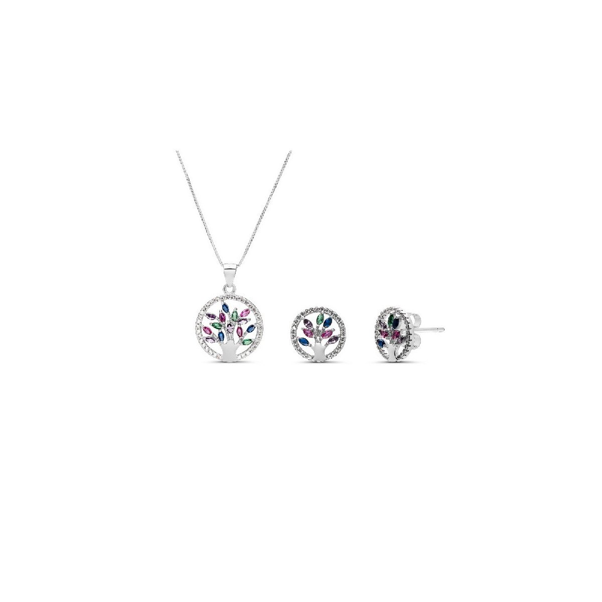 JUEGO ARBOL VIDA CZ MULTICOLOR - JU2925