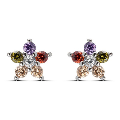 FLOR CINCO PETALOS MULTICOLOR - PE4813/24
