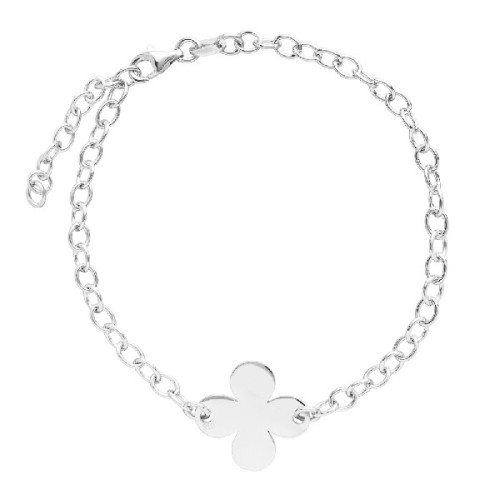 PULSERA CADENA OVAL CENTRO TREBOL - PU5334R