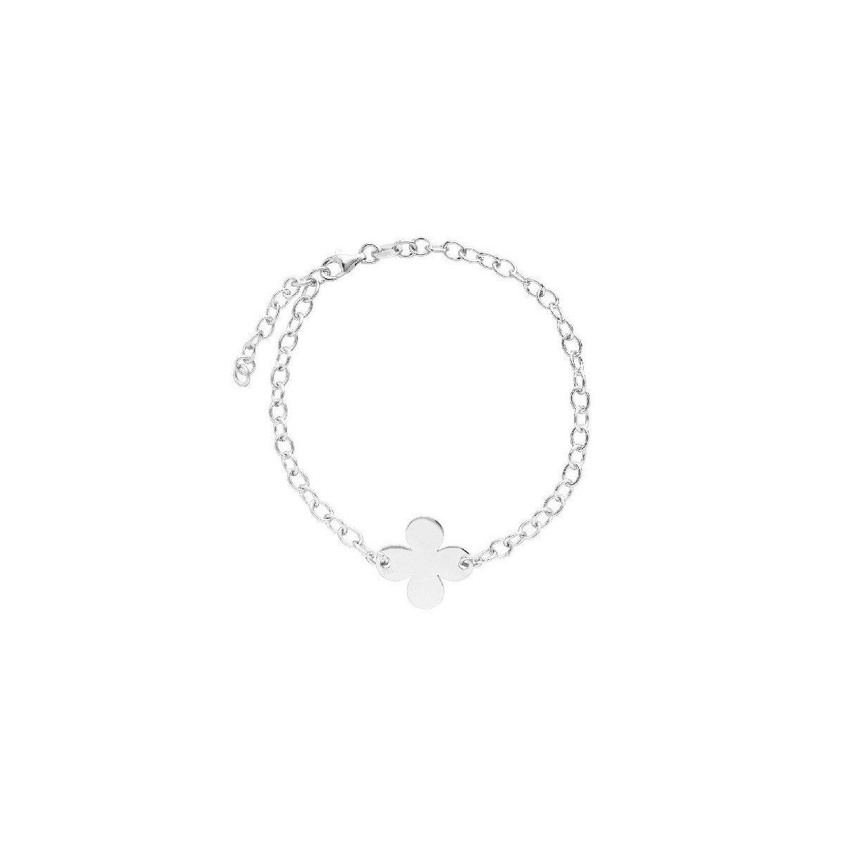 PULSERA CADENA OVAL CENTRO TREBOL - PU5334R