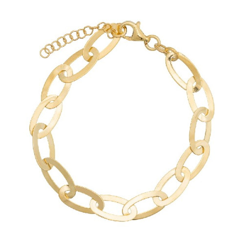 PULSERA ESLABONES OVAL PLANOS - PU5343CH