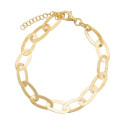 PULSERA ESLABONES OVAL PLANOS - PU5343CH