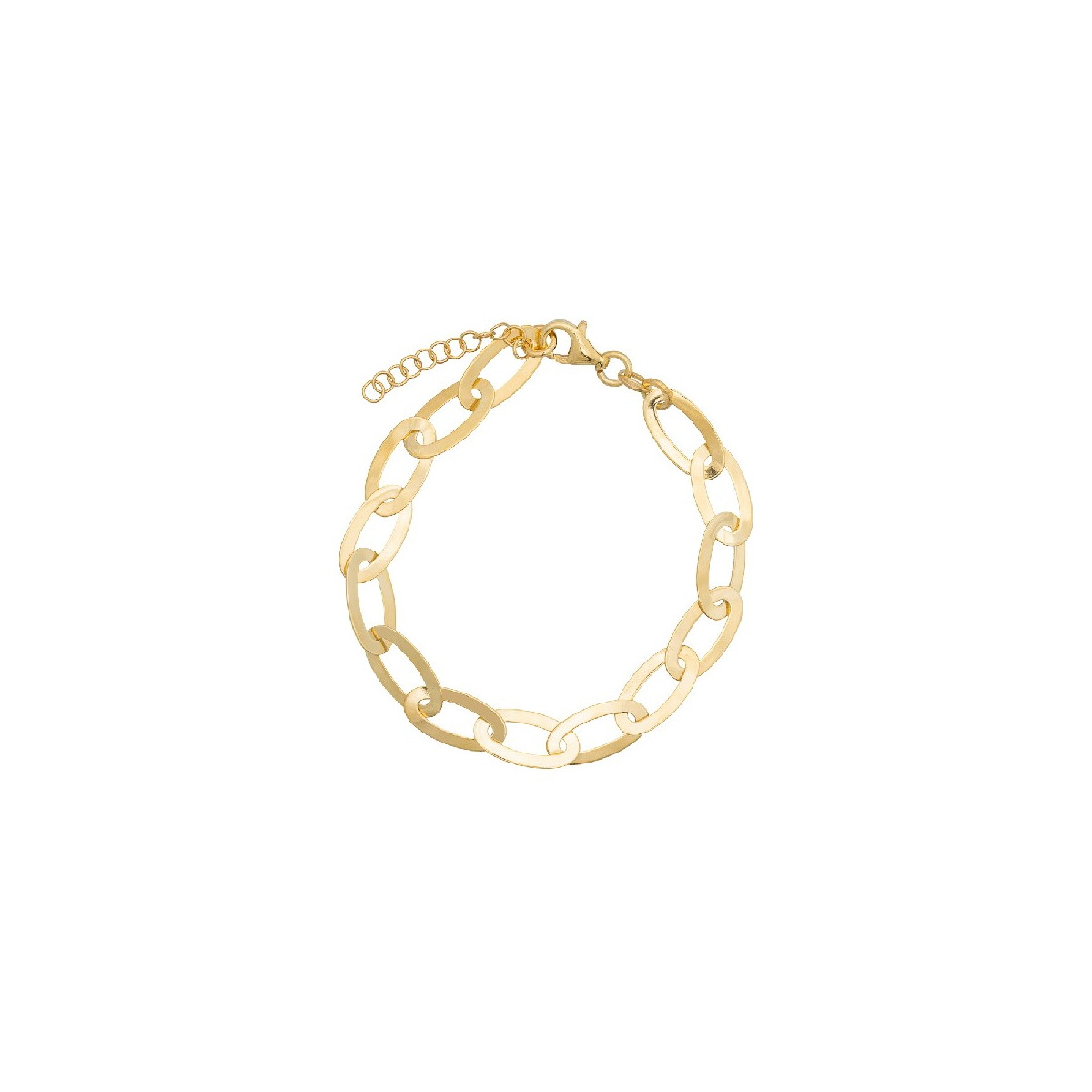 PULSERA ESLABONES OVAL PLANOS - PU5343CH