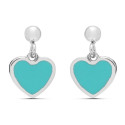 PENDIENTE BOLACON CORAZON ESMALTE - PE6031R/15