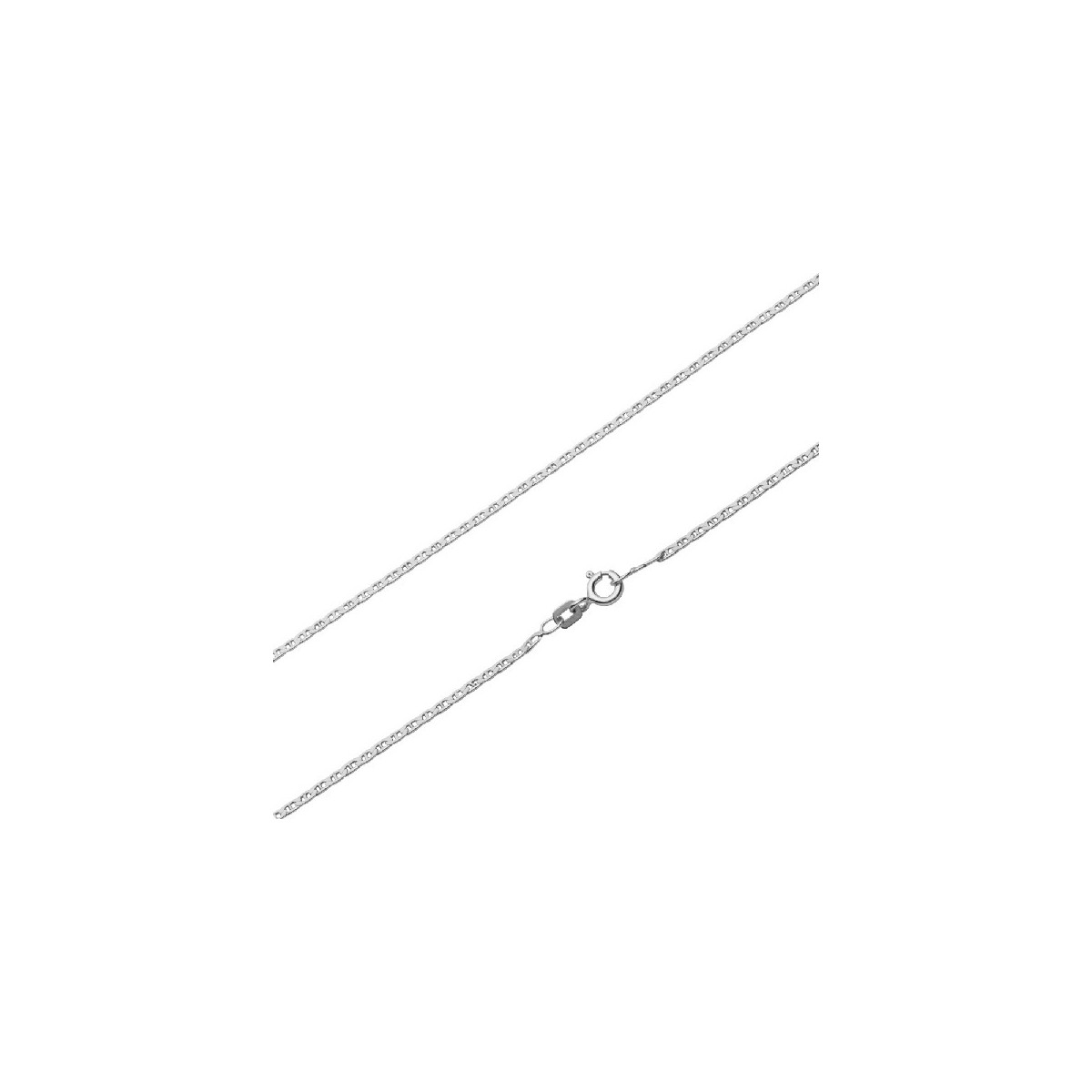 CADENA ANCLA RODIO, DISPONIBLE EN 40 CM, 45 CM, 50 CM Y 60 CM. - CA1437/40R