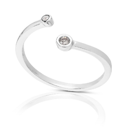 SORTIJA MIDI-RING 2 CHATONES - SO1507R