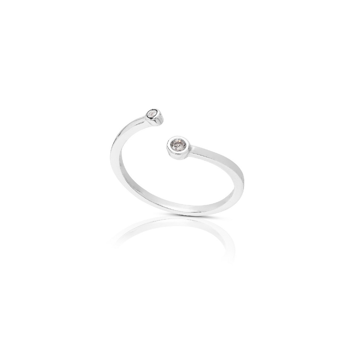 SORTIJA MIDI-RING 2 CHATONES - SO1507R