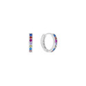 PENDIENTE 14MM CIRCONITAS MULTICOLOR - PE5446/24