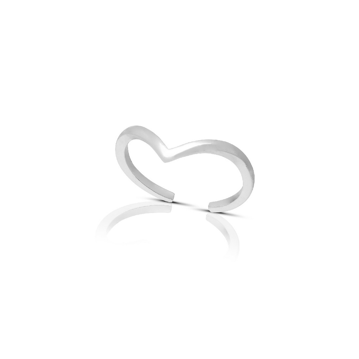 SORTIJA MIDI-RING LISO EN UVE - SO1511R