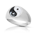 SORTIJA SELLO YIN - YANG ESMALTE - SO1515R