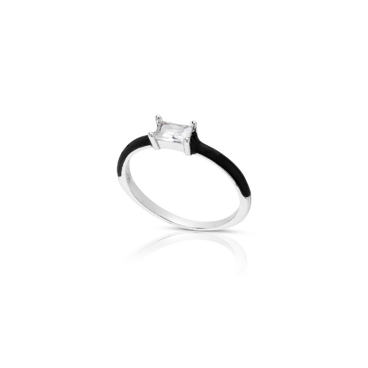 SORTIJA ESMALTE CZ RECTANGULAR - SO1542R/04/10