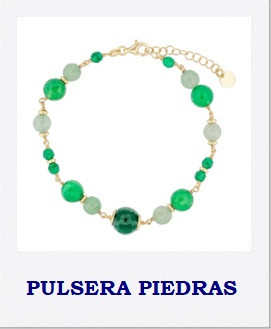 PULSERAS CON PIEDRAS DE COLORES