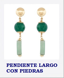 PENDIENTES LARGOS CON PIEDRAS