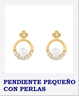 PENDIENTE PEQUEÑO CON PERLAS
